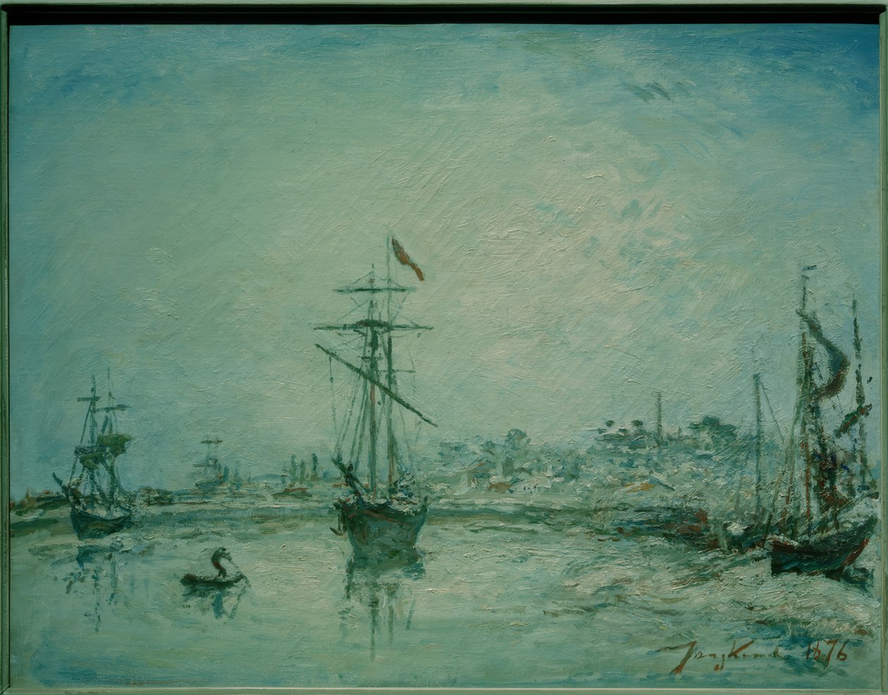 The Port of Honfleur by Johan-Barthold Jongkind