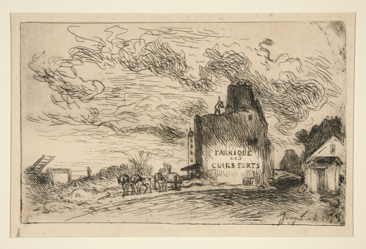 Demolition at la Rue des Francs-Bourgeois Saint-Marcel by Johan Barthold Jongkind