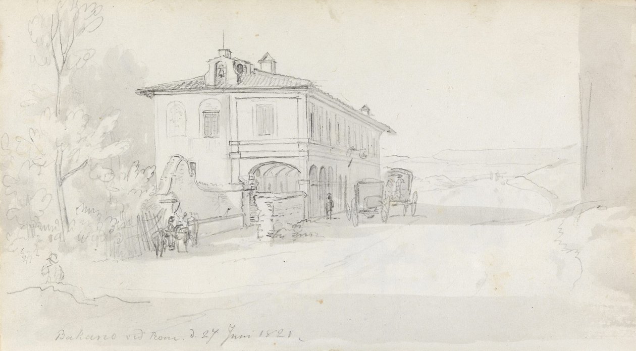The Coaching Station in Baccano by Johan Christian Dahl