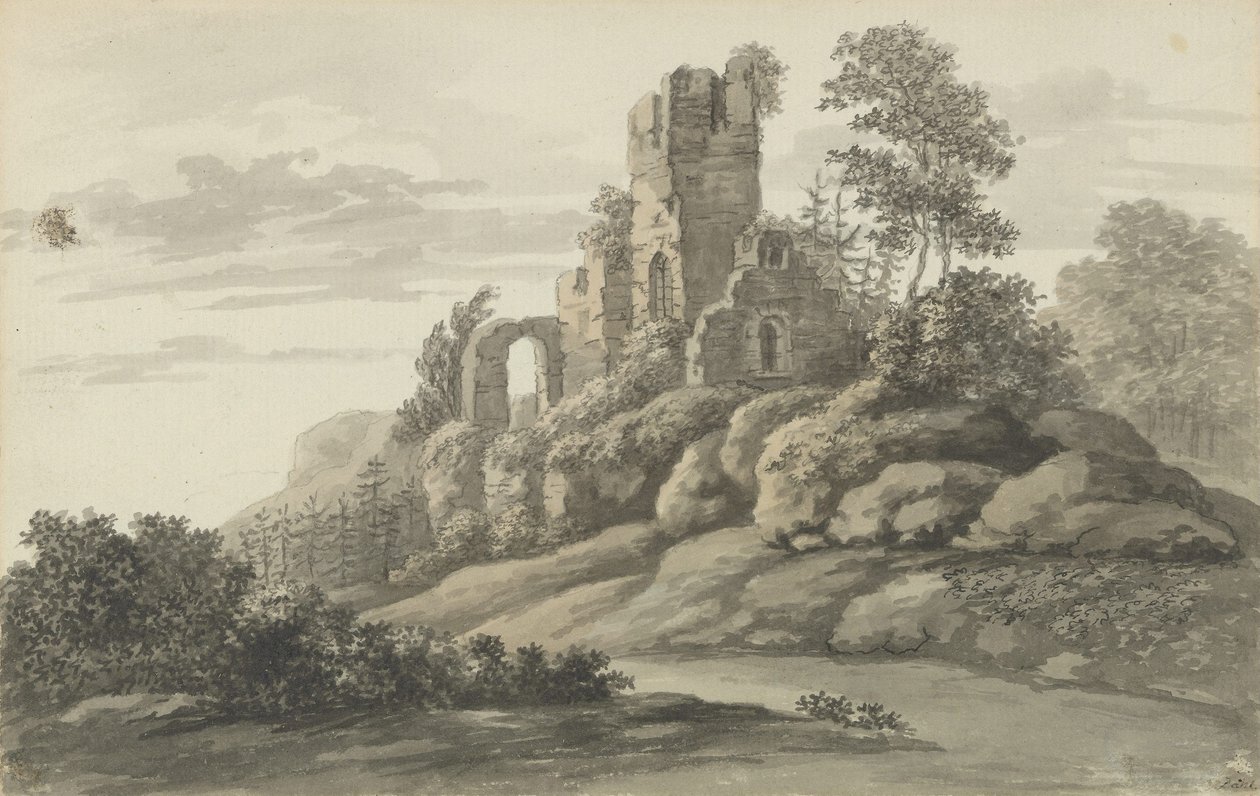 The Castle Ruins at Wehlen by Johan Christian Dahl