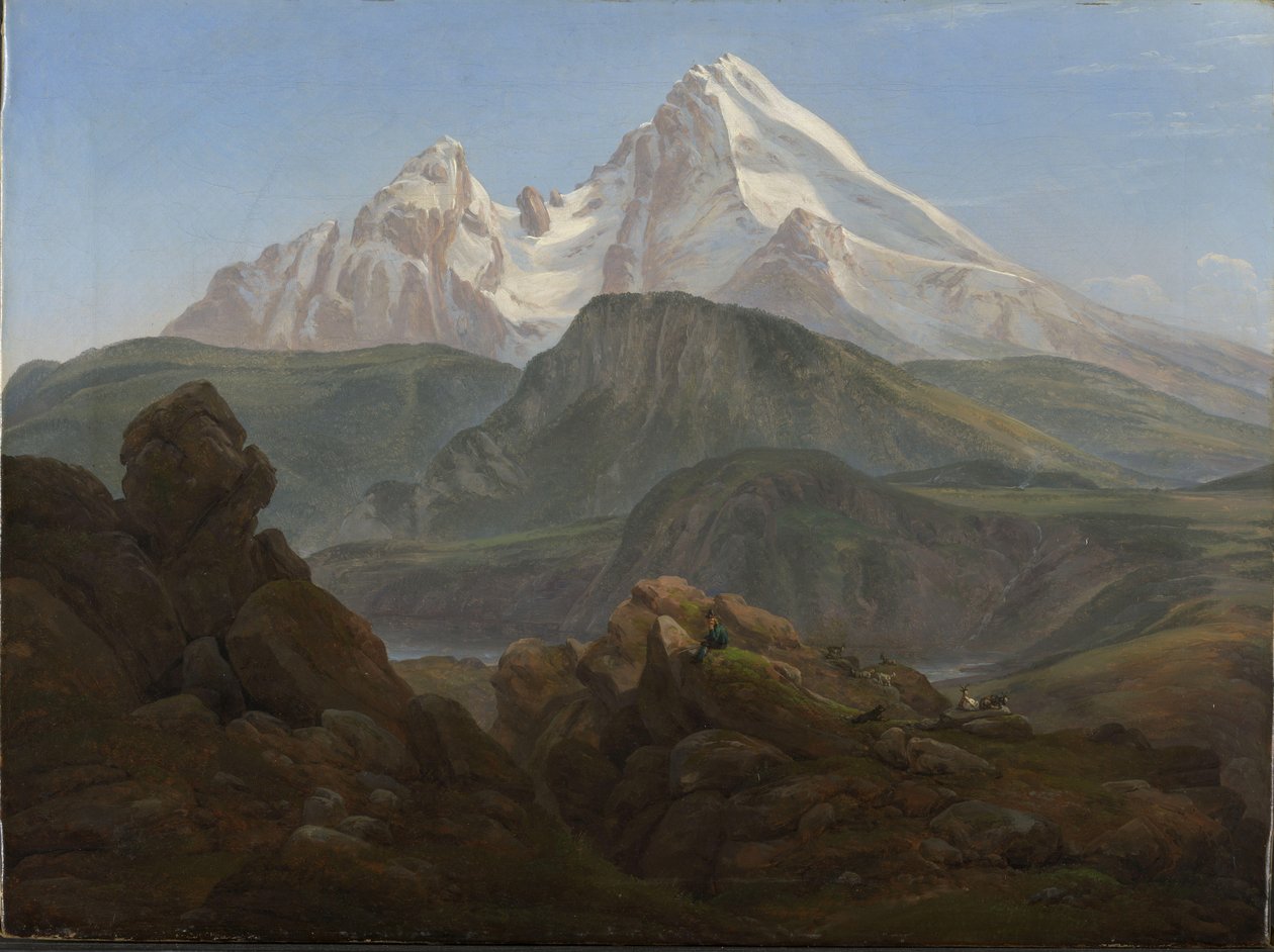 The Watzmann by Johan Christian Dahl