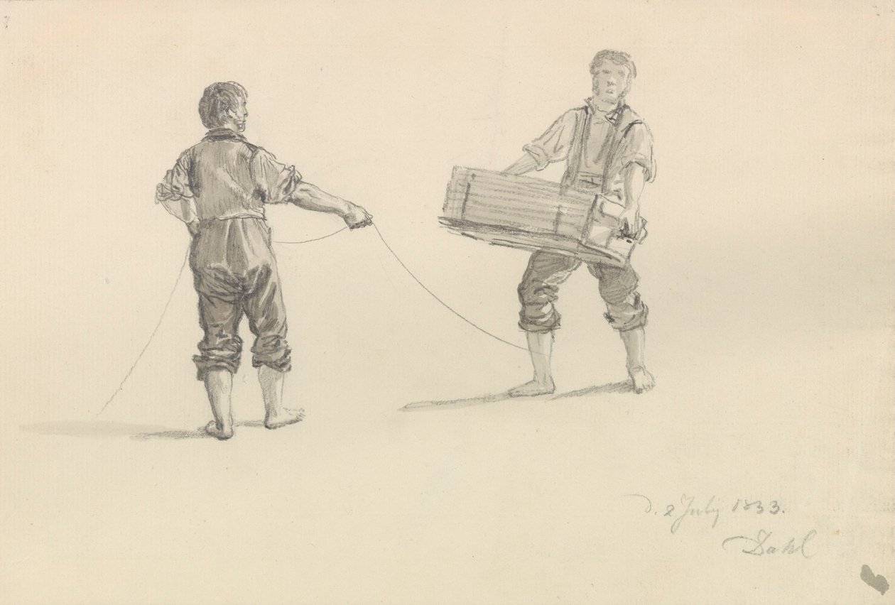 Two Men by Johan Christian Dahl