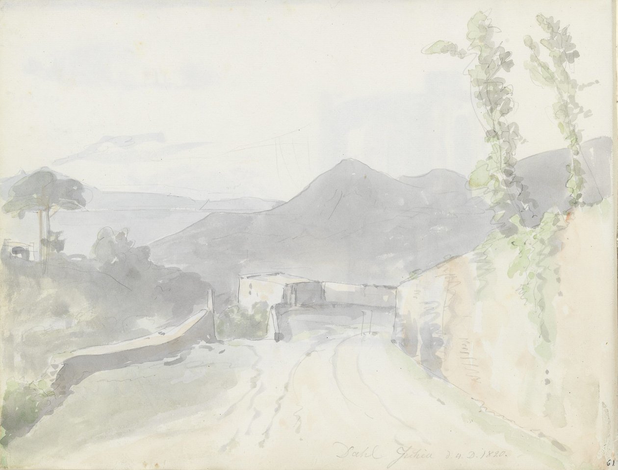 Near Casamicciola, Ischia by Johan Christian Dahl