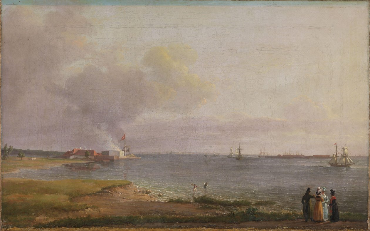 View over Øresund near the Lime Works by Johan Christian Dahl