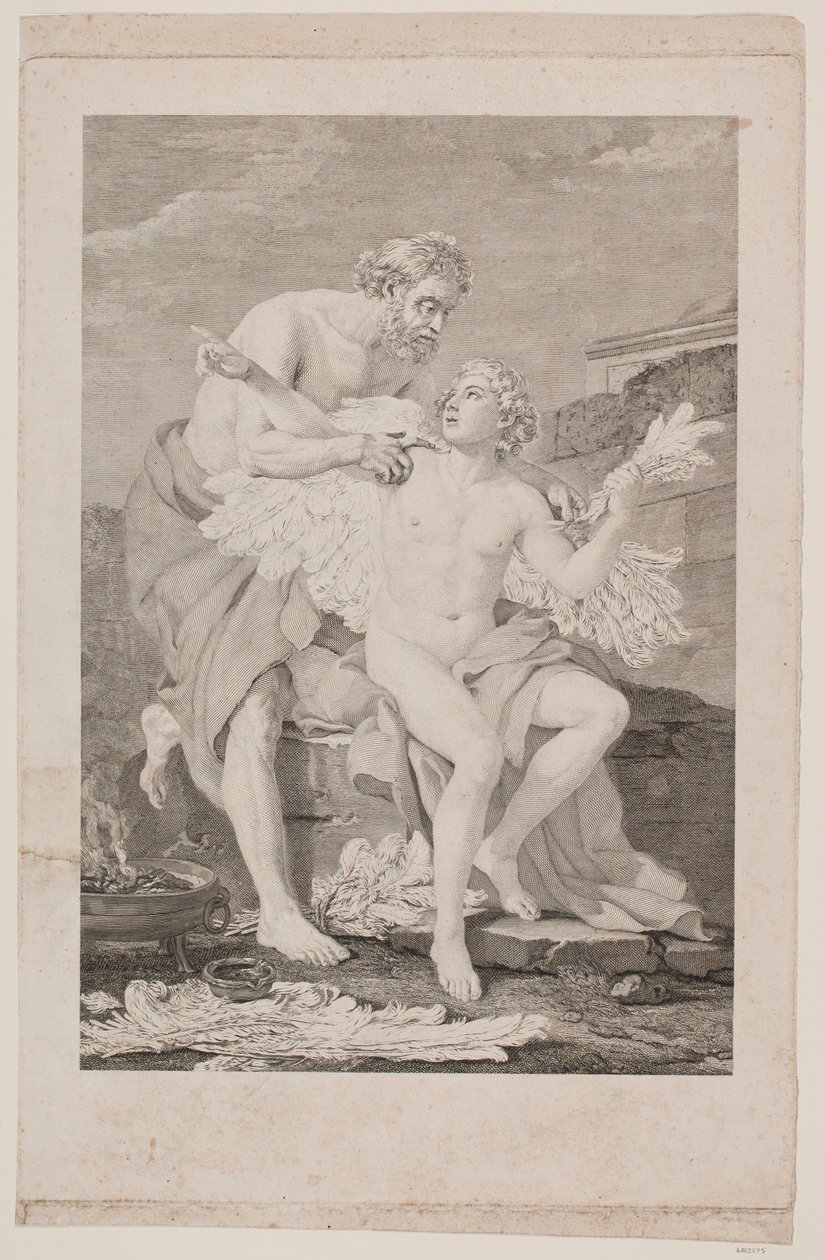 Daedalus and Icarus by Johan Georg Preisler