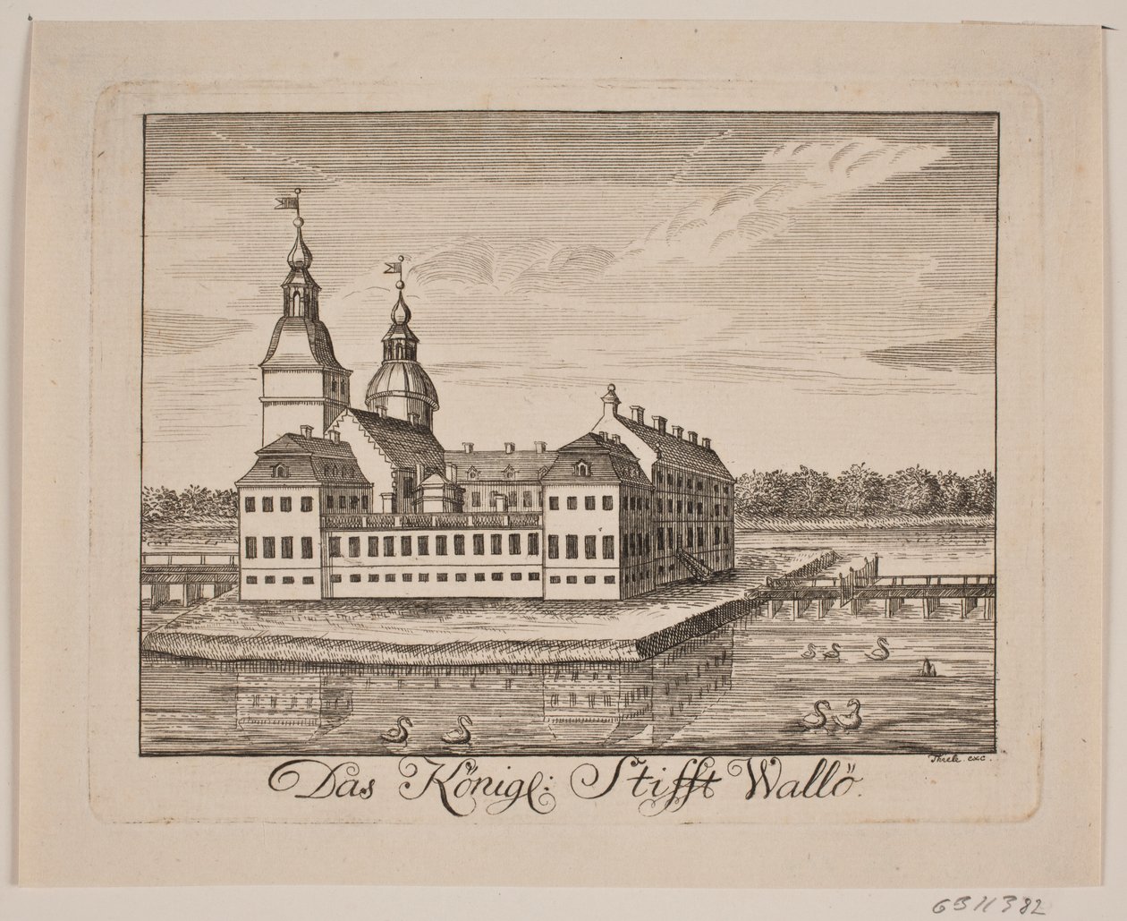 Vallø Castle by Johan Herman Thiele