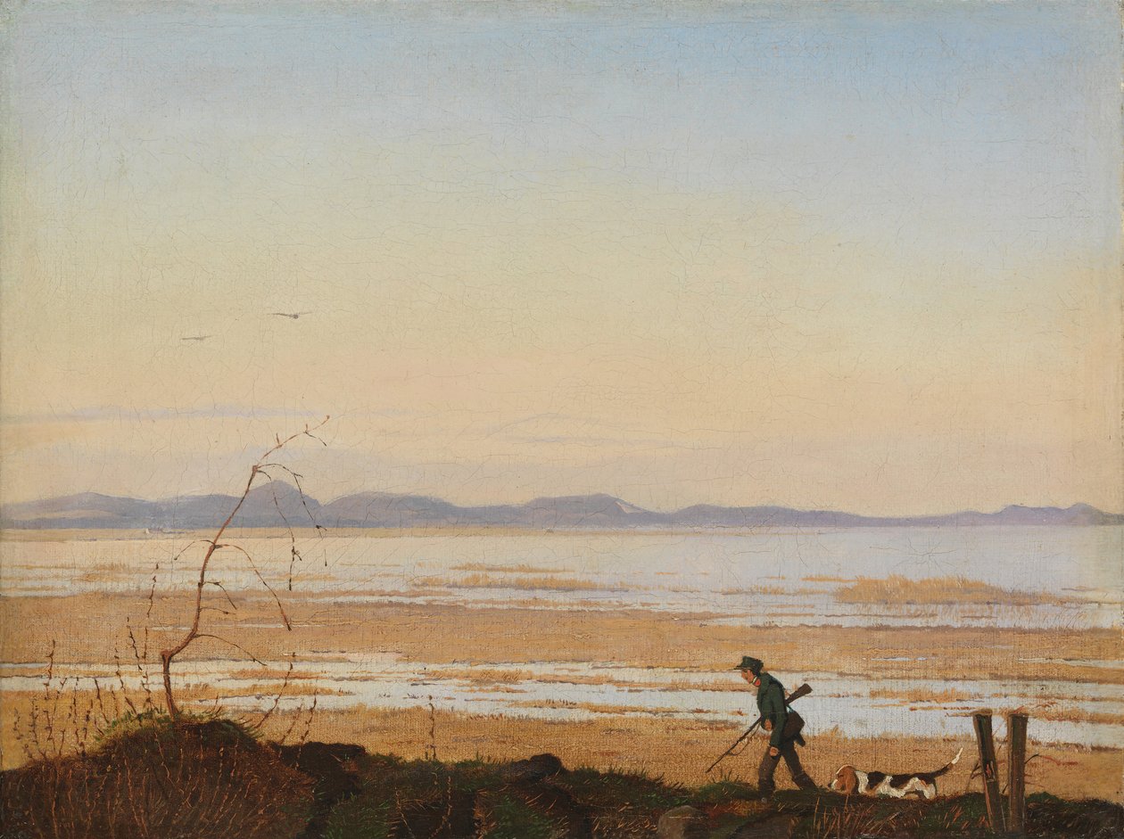 An Evening beside Lake Arresø by Johan Thomas Lundbye