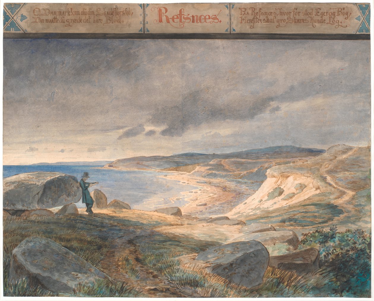 Refsnæs, Coastal Landscape by Johan Thomas Lundbye