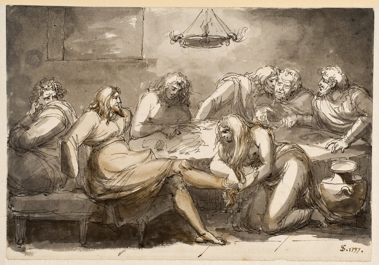 Christ Washing the Feet by Johan Tobias Sergel