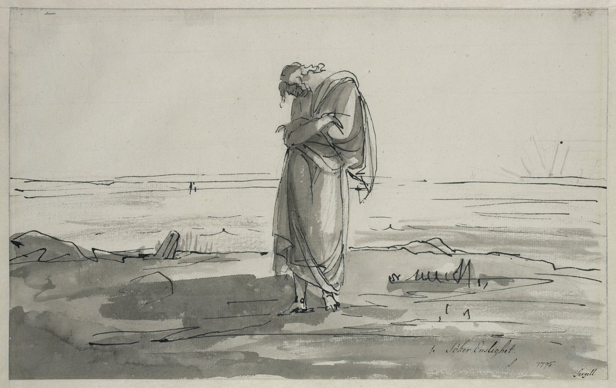 Seeking Solitude. Sheet 1 in the Melancholy Suite by Johan Tobias Sergel
