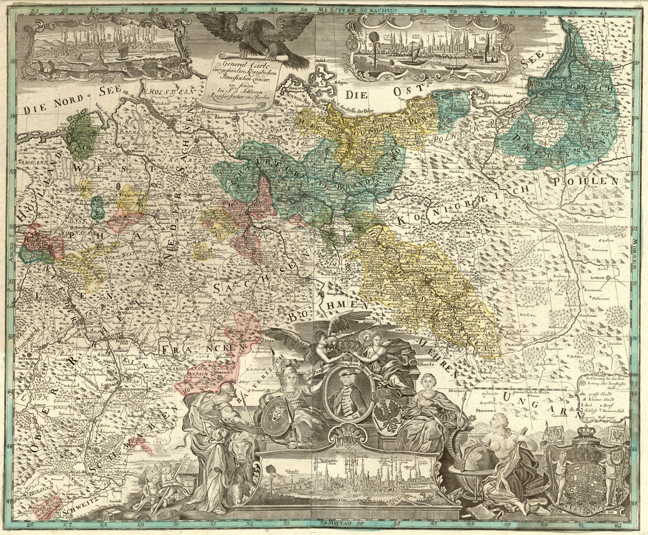 General Map of the Entire Royal Prussian Lands by Johann David Schleuen