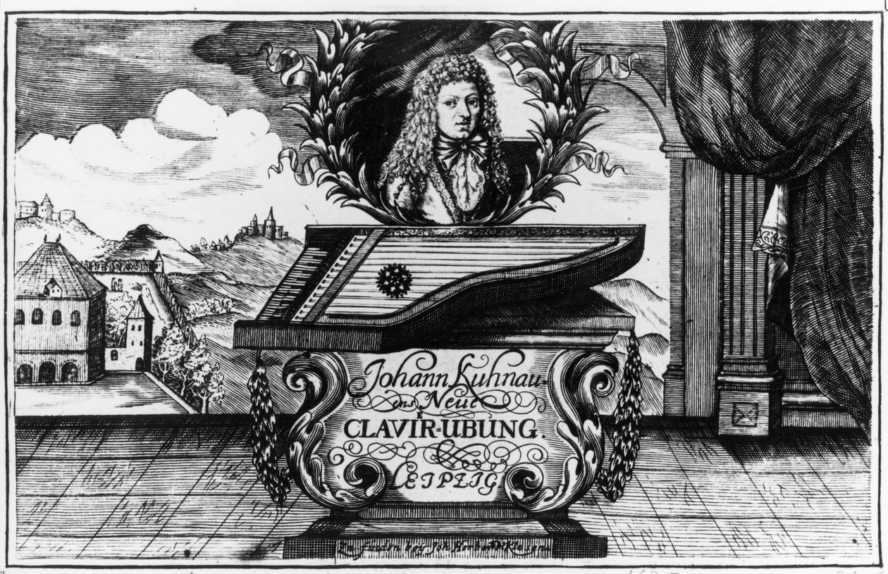 New Piano Practice, 1689 by Johann Kuhnau