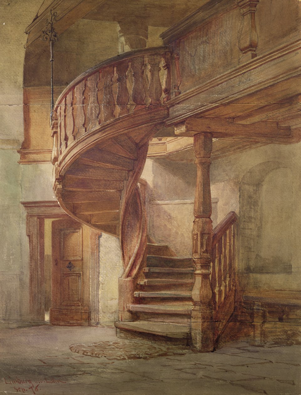 Spiral Staircase, Limburg an der Lahn by Johann Martin Gensler