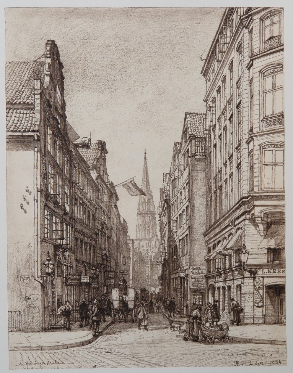Alte Gröningerstrasse by Johann Theobald Riefesell
