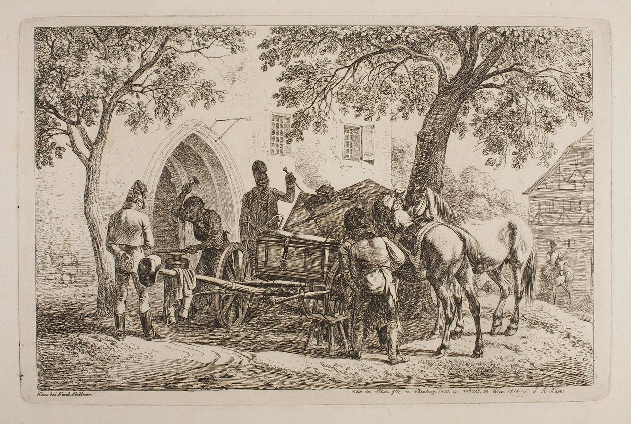 Bavarian Field Smithy by Johann Adam Klein