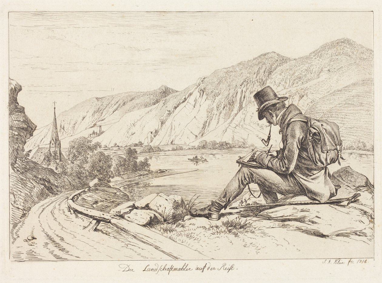 The Landscape Painter on Tour by Johann Adam Klein