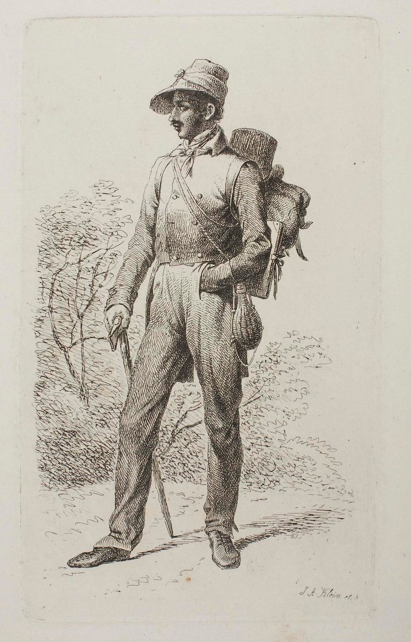 Johann Jacob Kirchner on Walking Tour by Johann Adam Klein