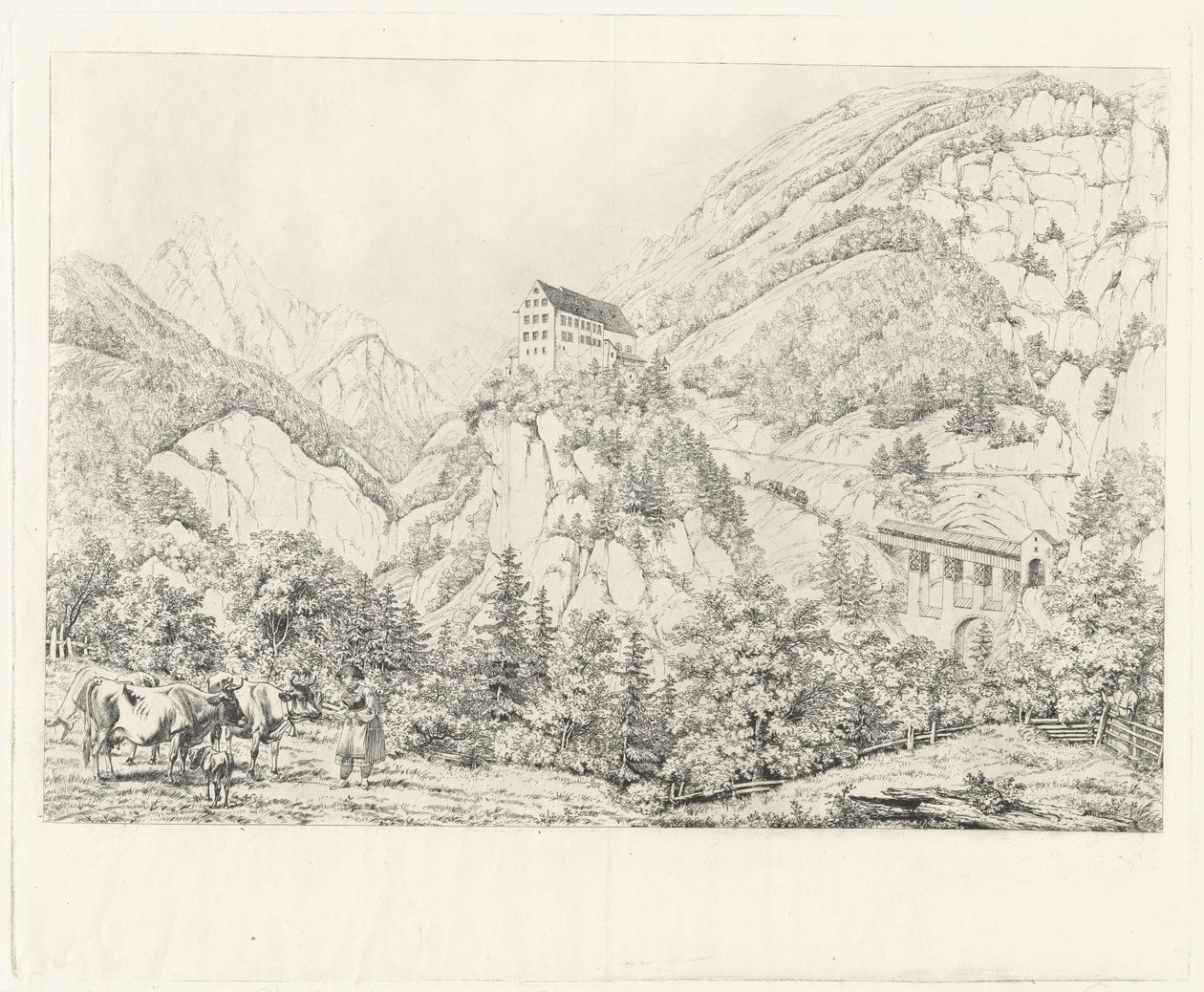 The Georgenberg in Tyrol by Johann Adam Klein