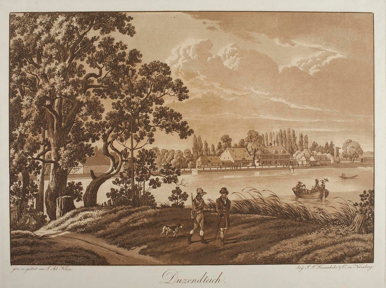 View of Dutzendteich near Nuremberg by Johann Adam Klein