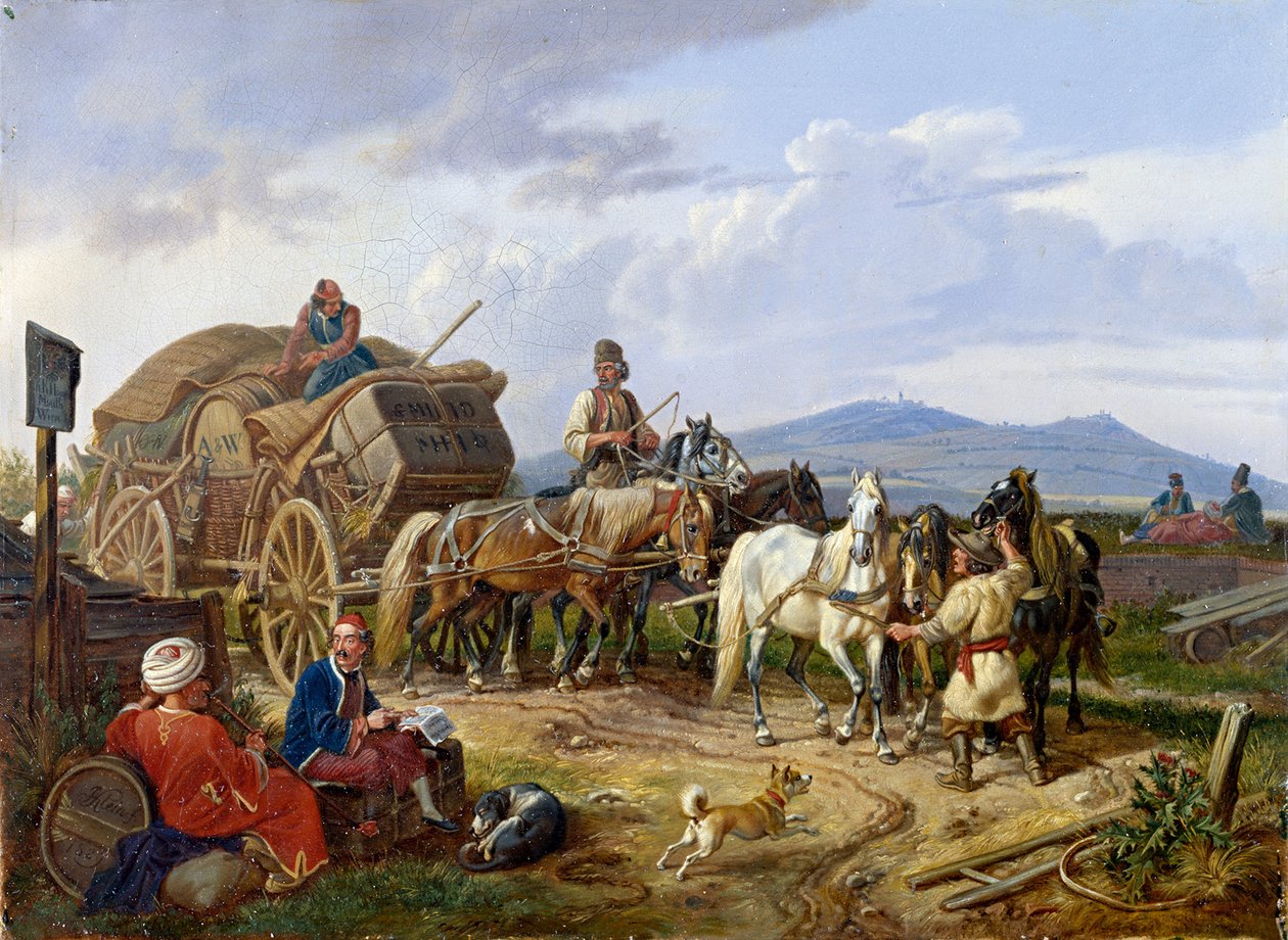 Wallachian Cart by Johann Adam Klein