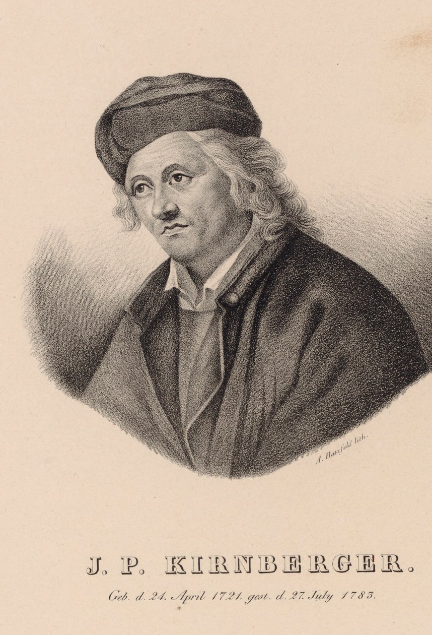 Portrait of the Composer Johann Philipp Kirnberger, 1721-1783 by Johann Andreas Hatzfeld