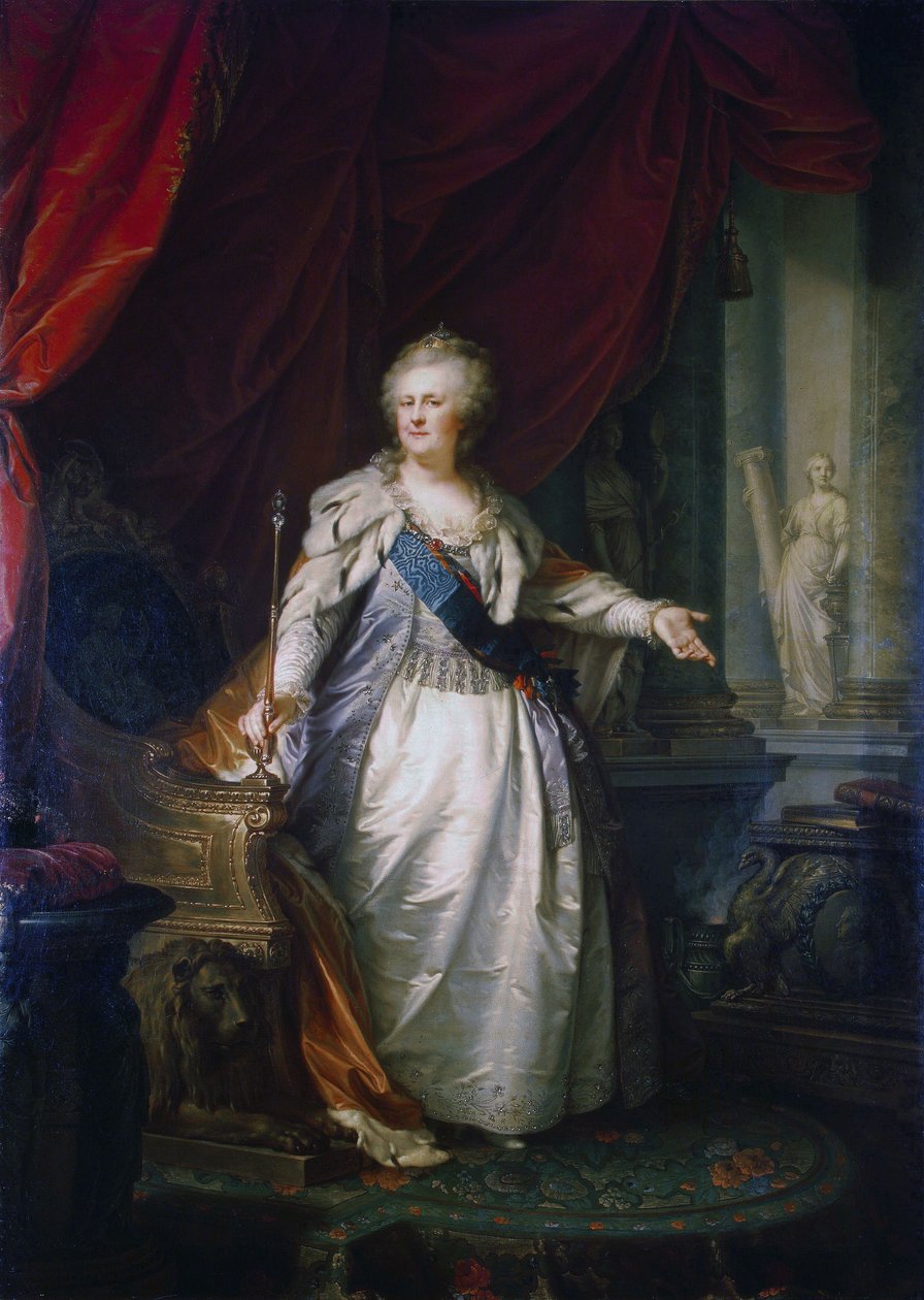 Portrait of Empress Catherine II by Johann Baptist von Lampi the Elder