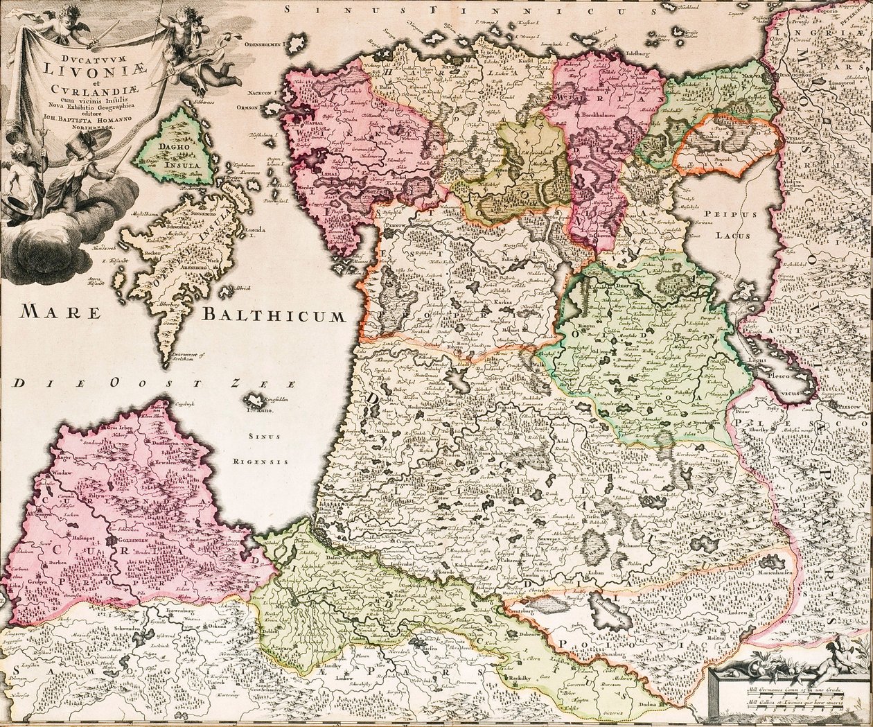 The Baltic Sea From: Baltikum Ducatuum Livoniae et Curlandiae cum vicinis Insulis Nova Exhibitio Geographica by Johann Baptista Homann