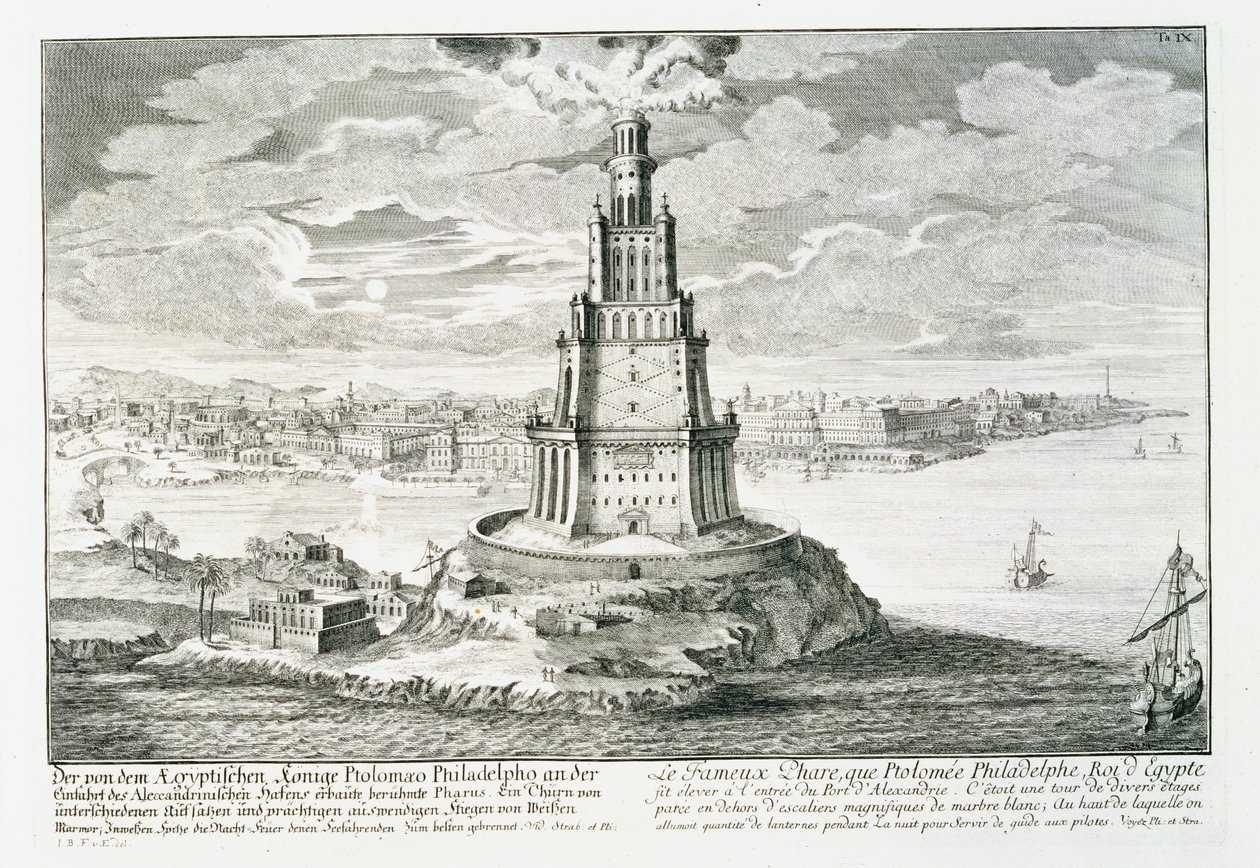 The Pharos of Alexandria, plate 9 from 