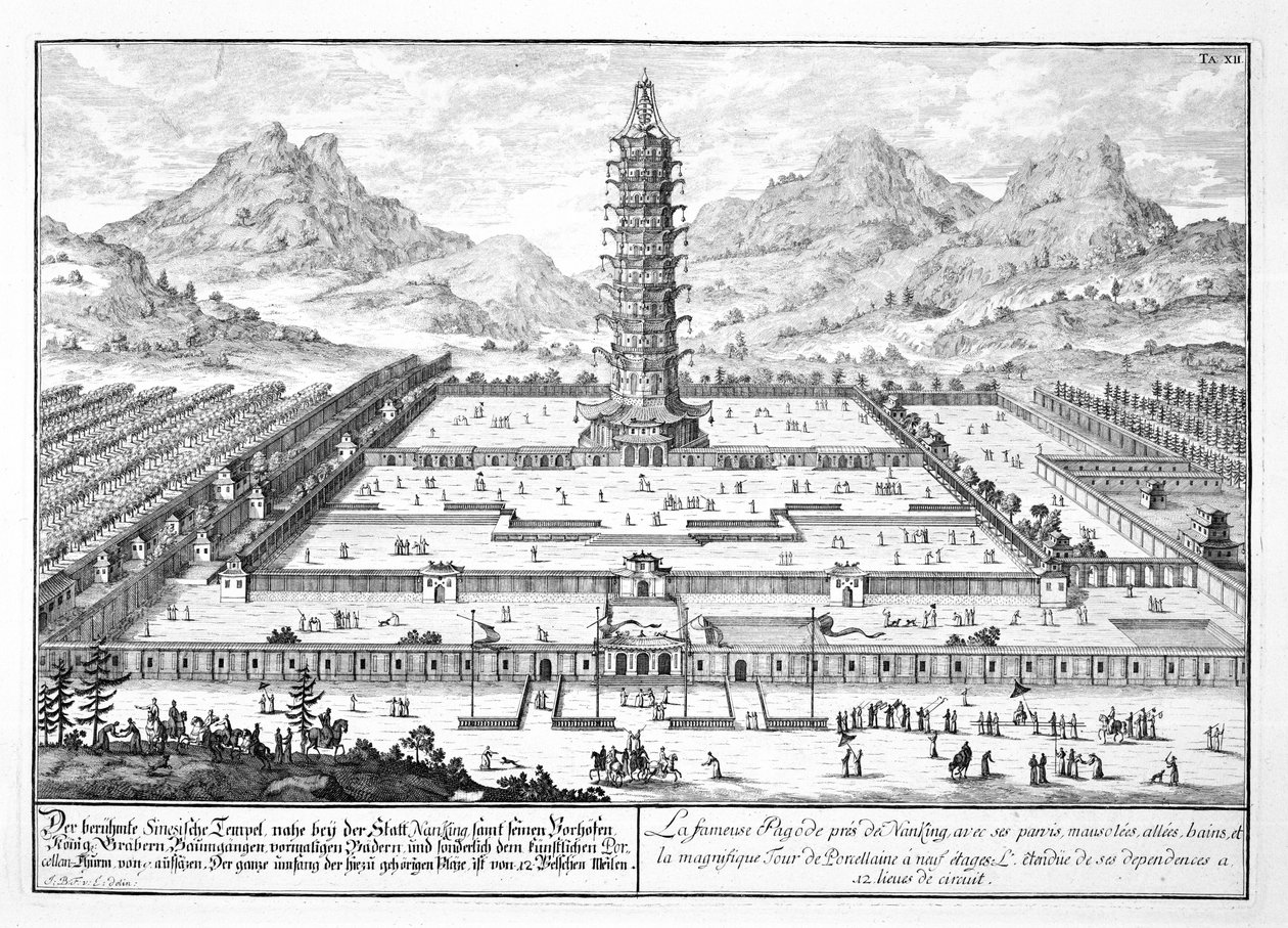 The Porcelain Tower of Nanking, Plate 12 from 