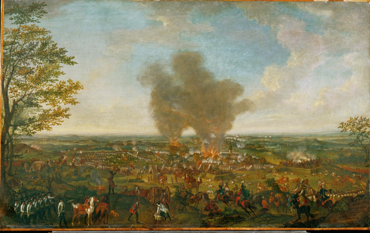 The Battle of Hochkirch by Johann Christian Brand