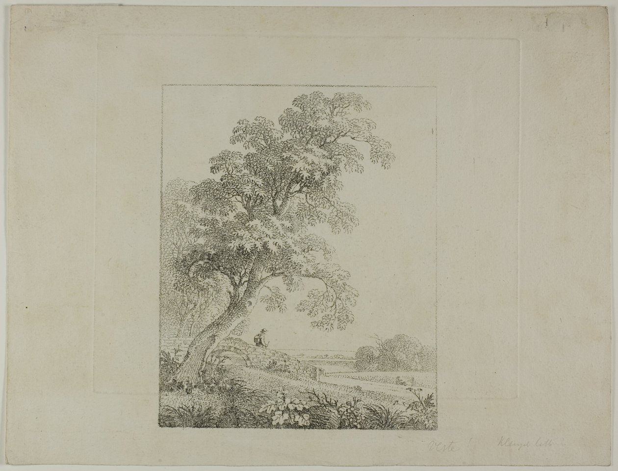 Landscape with a Large Tree by Johann Christian Klengel