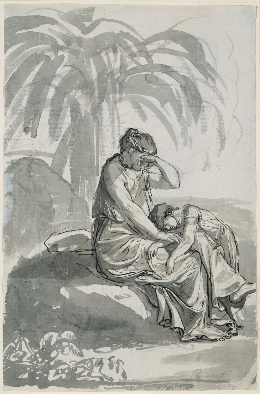 Hagar and Ishmael in the Desert by Johann Christian Reinhart