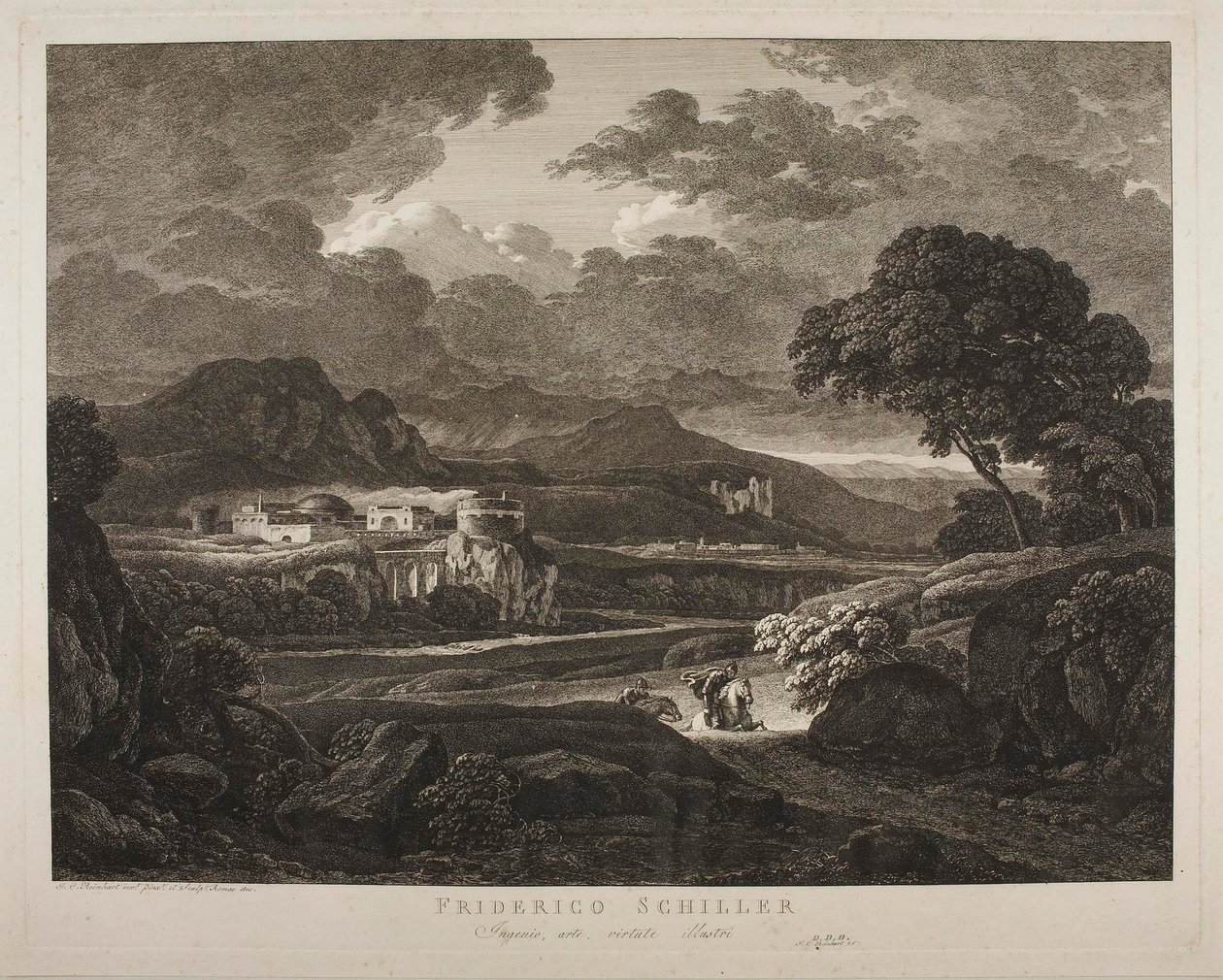Landscape in Stormy Weather by Johann Christian Reinhart