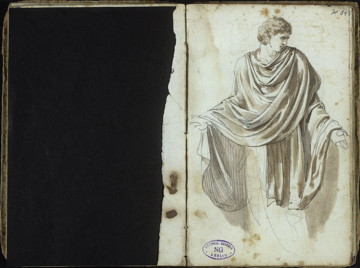 Man in Ancient Garb by Johann Christian Reinhart