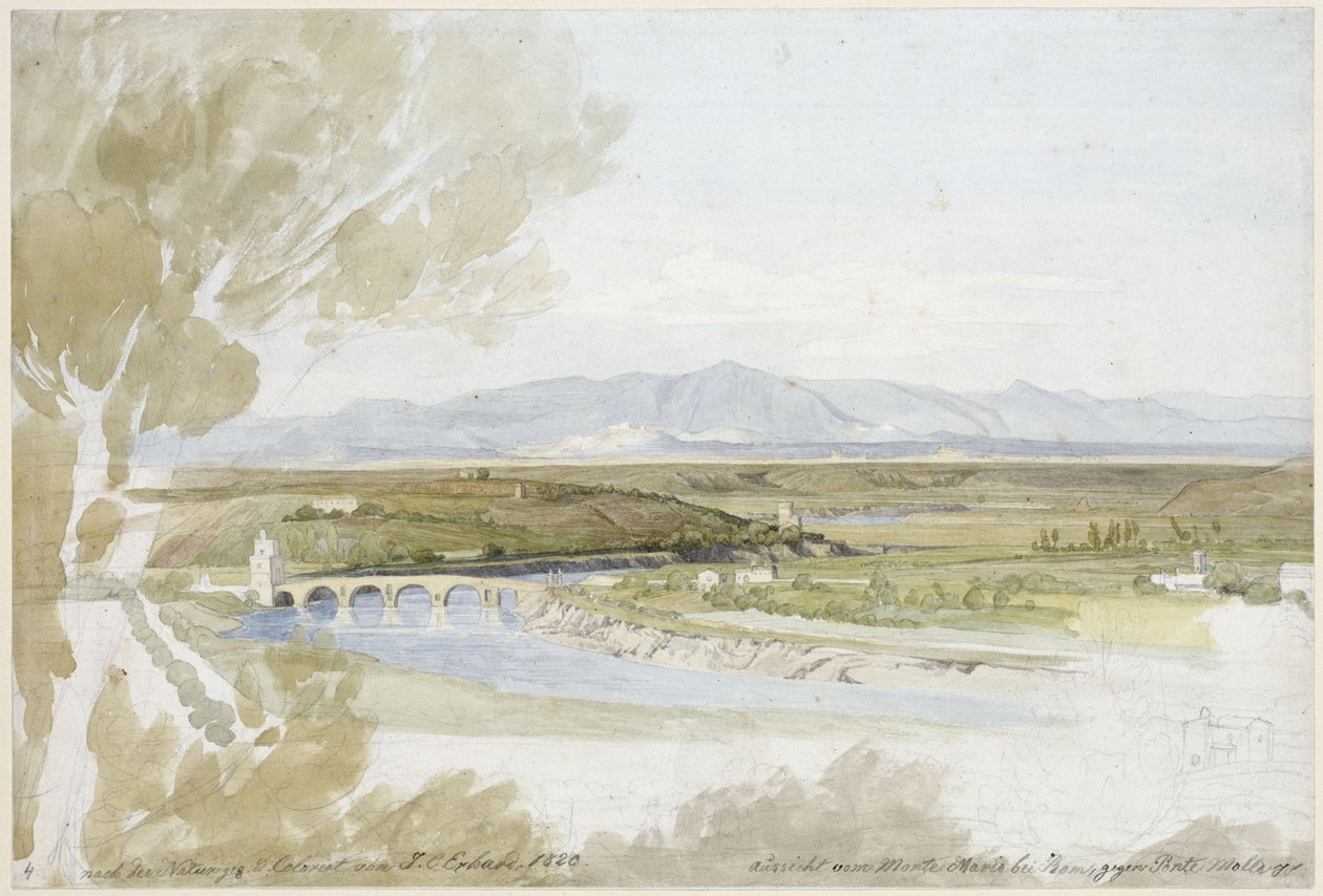 View from Monte Mario by Johann Christoph Erhard