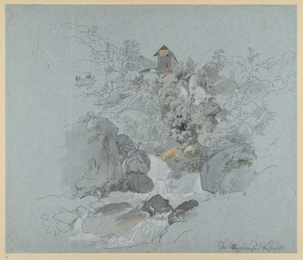 The Muggendorf Waterfall by Johann Christoph Erhard