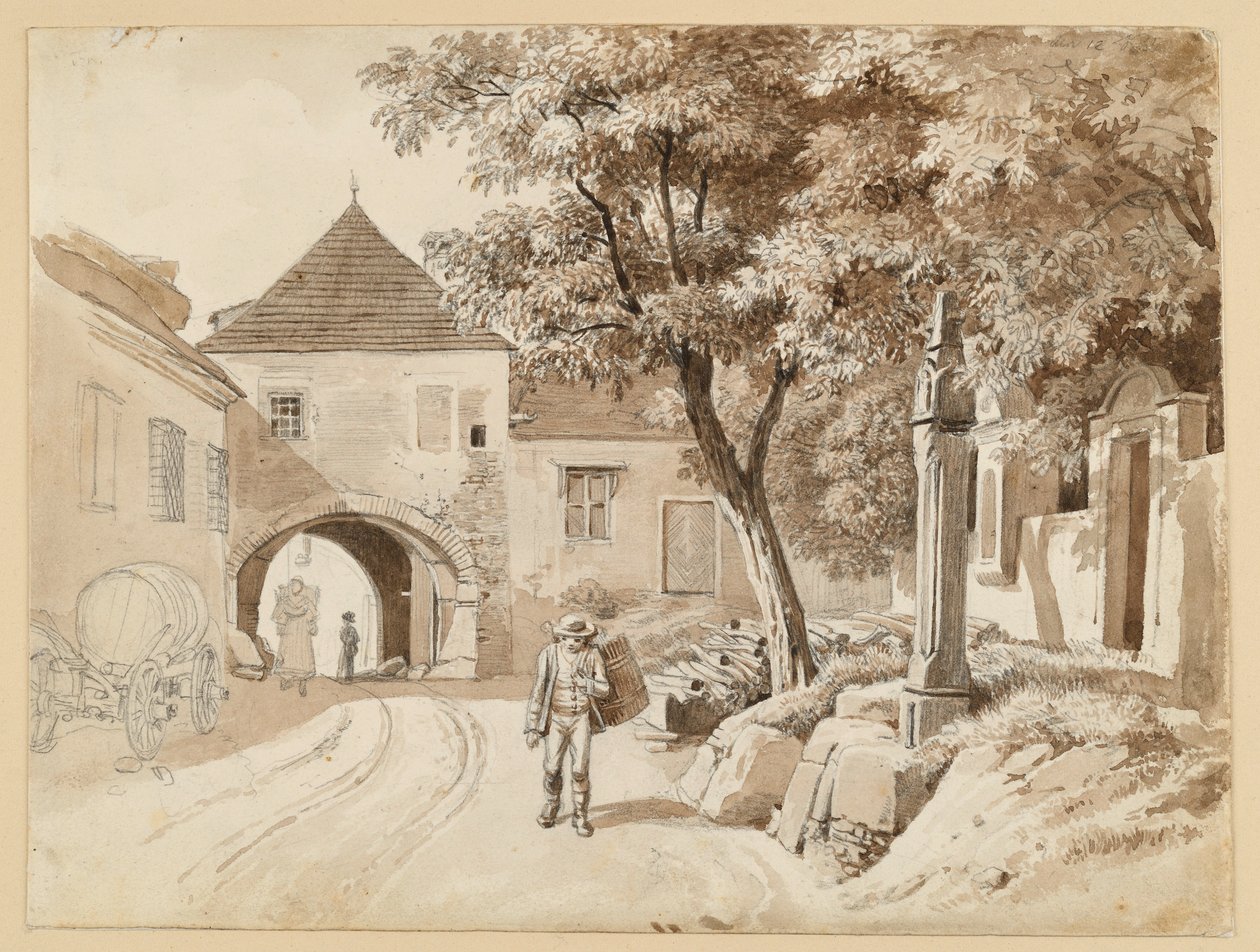 The Old Column in Oberdöbling and the Westerhauser House by Johann Christoph Erhard
