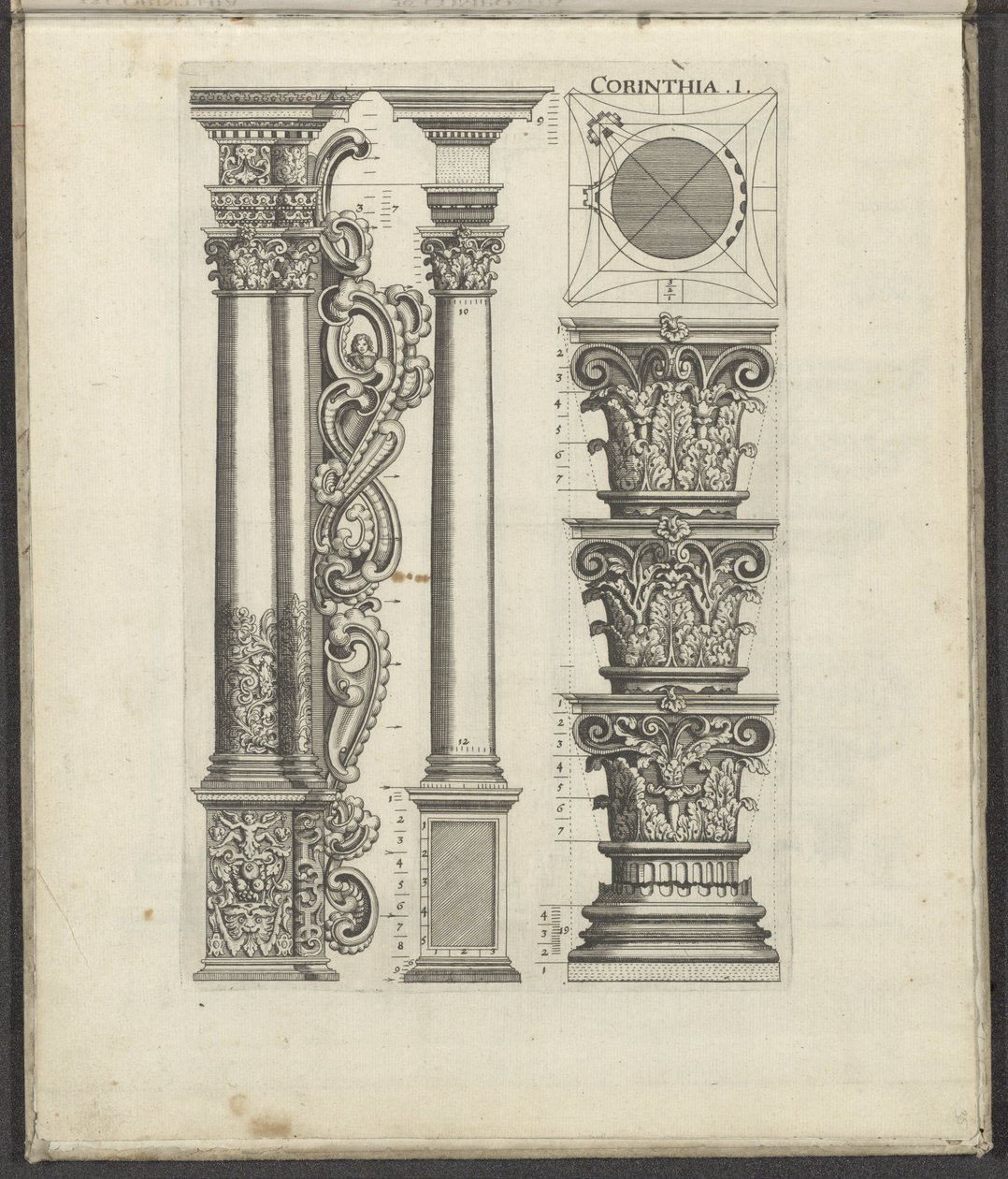 Columns and Capitals of the Corinthian Order (Five Orders of Architecture series) by Johann Christoph Feinlein