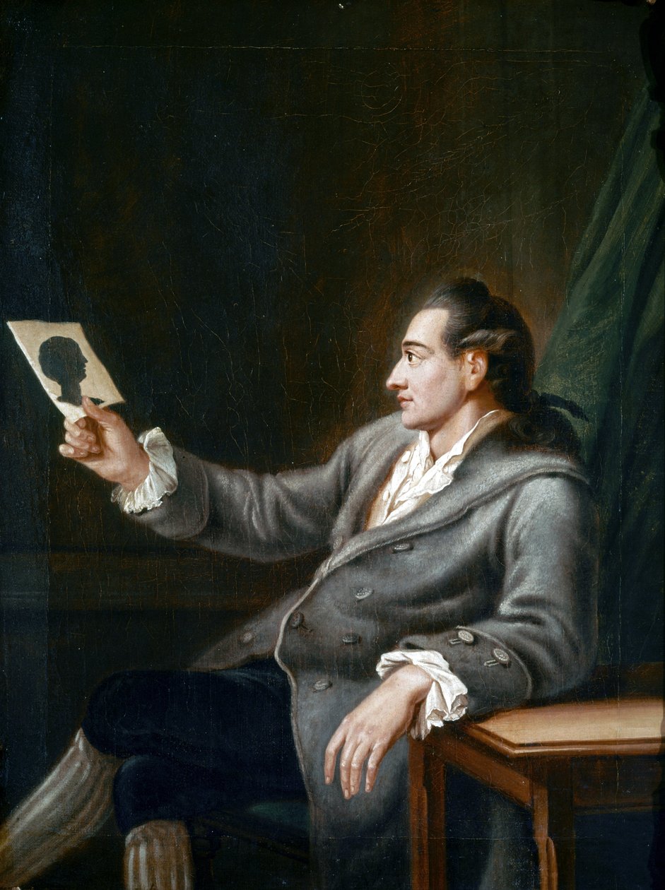 Portrait of Goethe Looking at a Silhouette