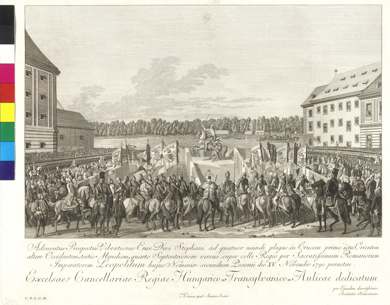 Coronation of Emperor Leopold II to the King of Hungary in Bratislava on 15th November 1790 by Johann Ernst Mansfeld