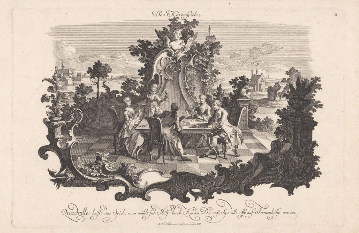 Card Game (Social Entertainment) by Johann Esaias Nilson