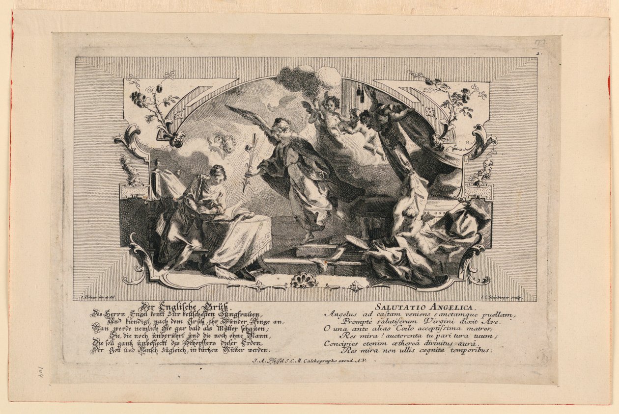 Salutatio Angelica by Johann Evangelist Holzer