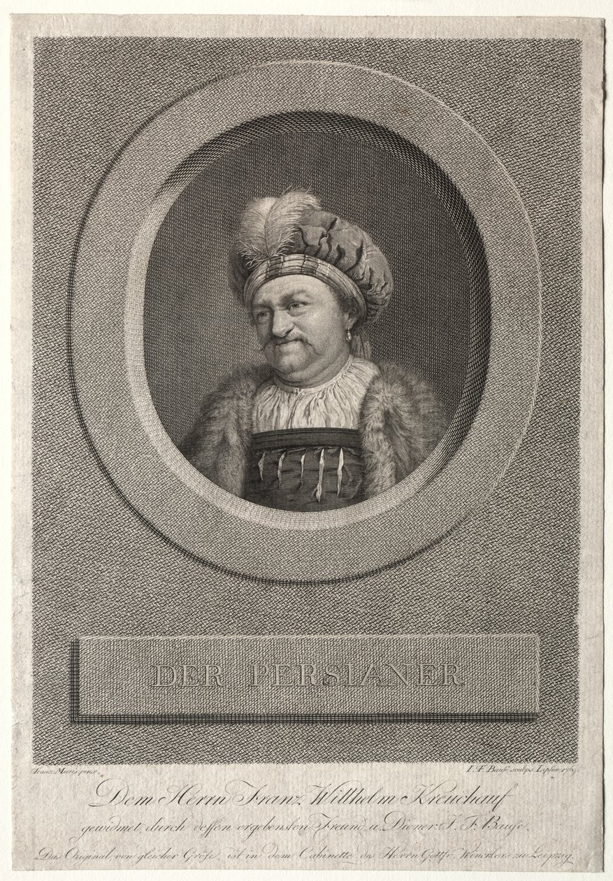 The Persian - Portrait of Franz Wilhelm Kreuchauf by Johann Friedrich Bause