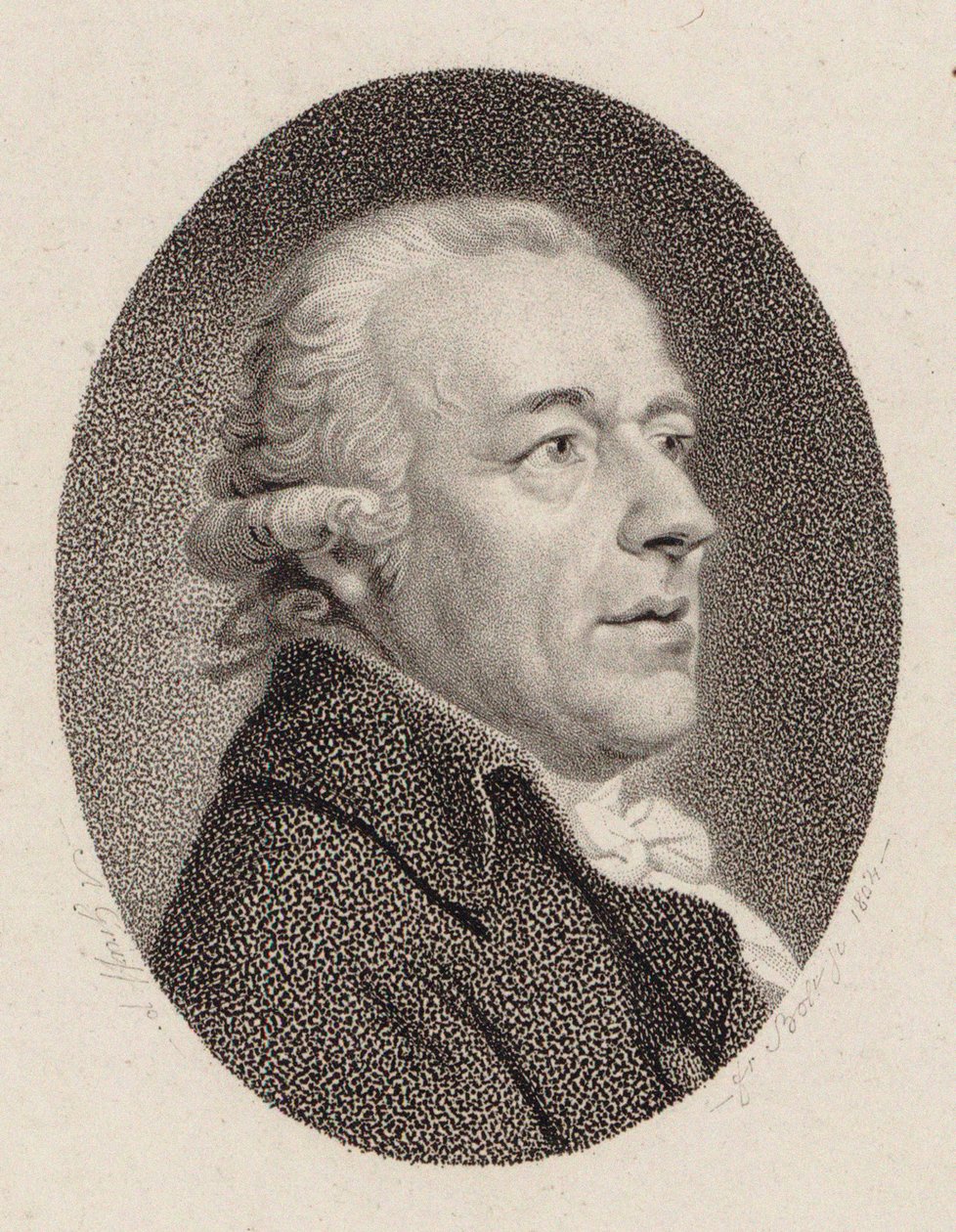 Portrait of the Composer Johann Gottlieb Naumann, 1804 by Johann Friedrich Bolt