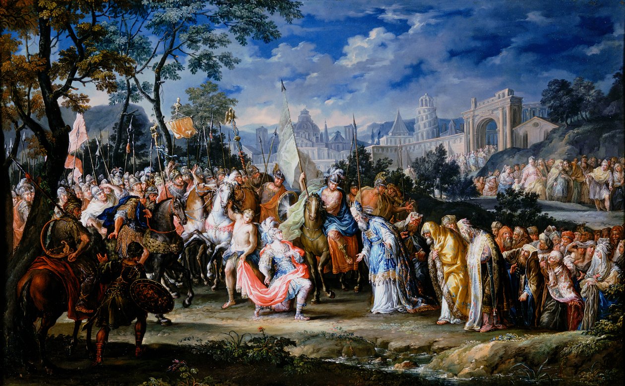 Entry of Alexander the Great into Babylon, 331 BC by Johann Georg Platzer