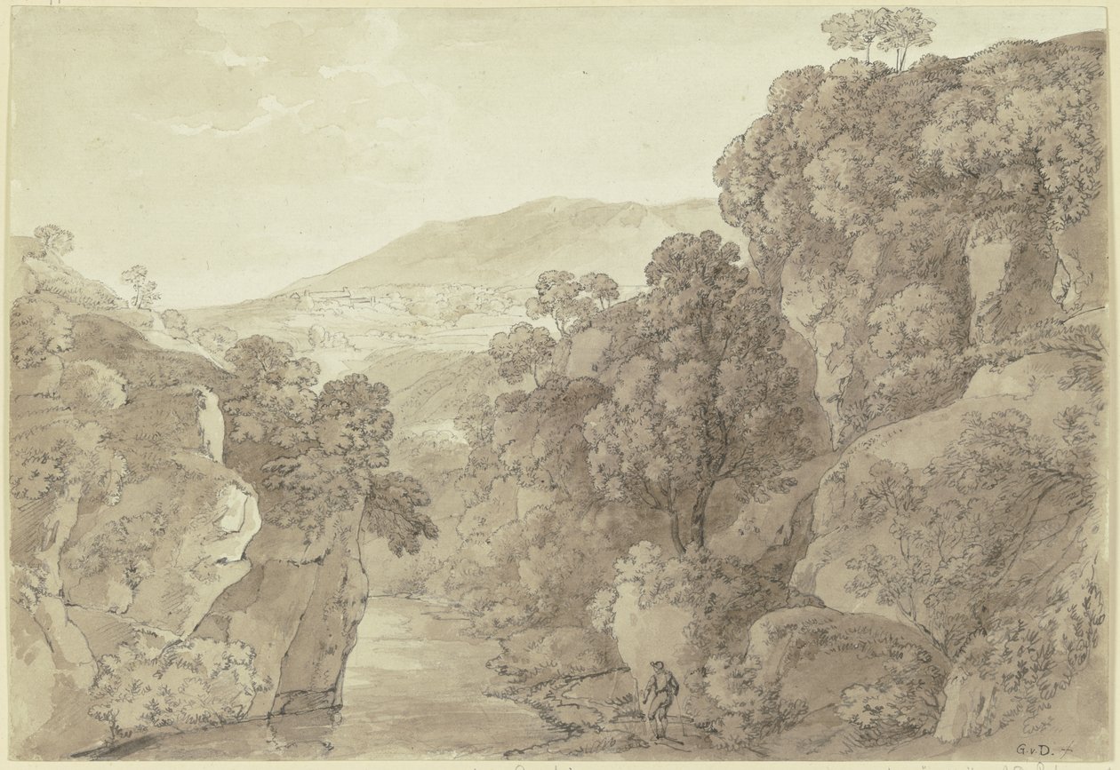 Area near Subiaco by Johann Georg von Dillis