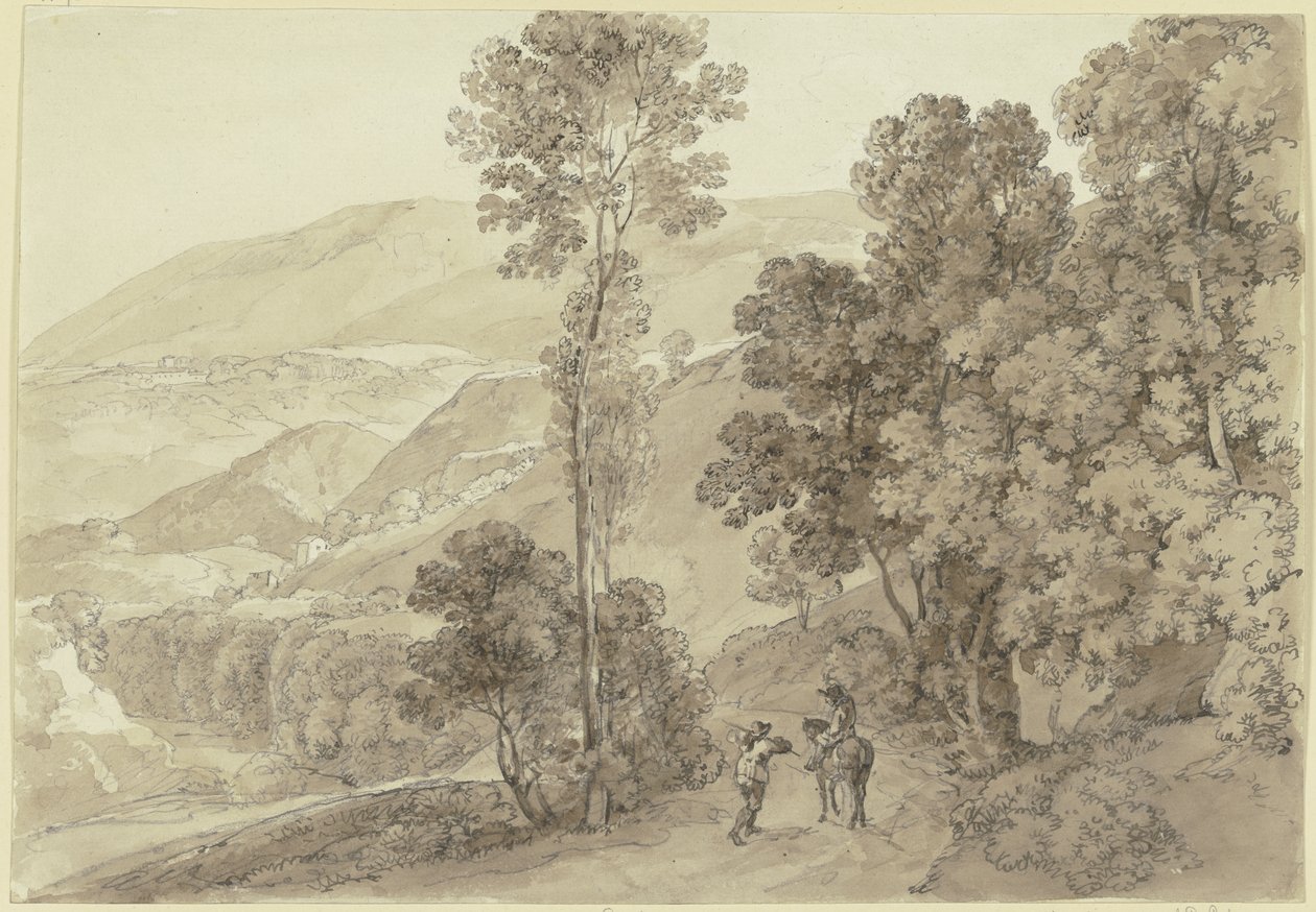 Area near Subiaco by Johann Georg von Dillis