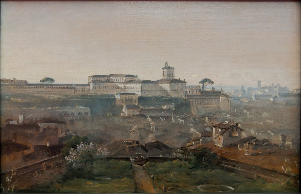 View from Villa Malta to the Quirinal by Johann Georg von Dillis