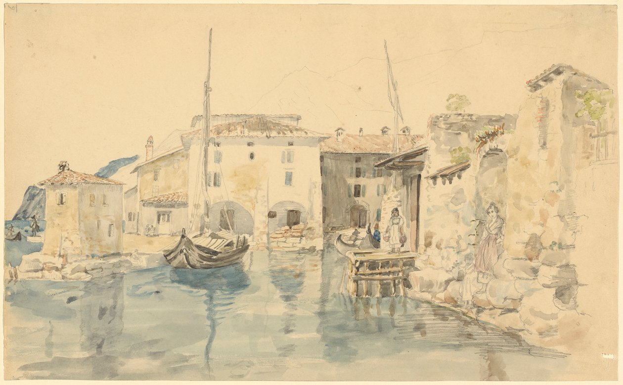 Italian Harbor by Johann Georg von Dillis
