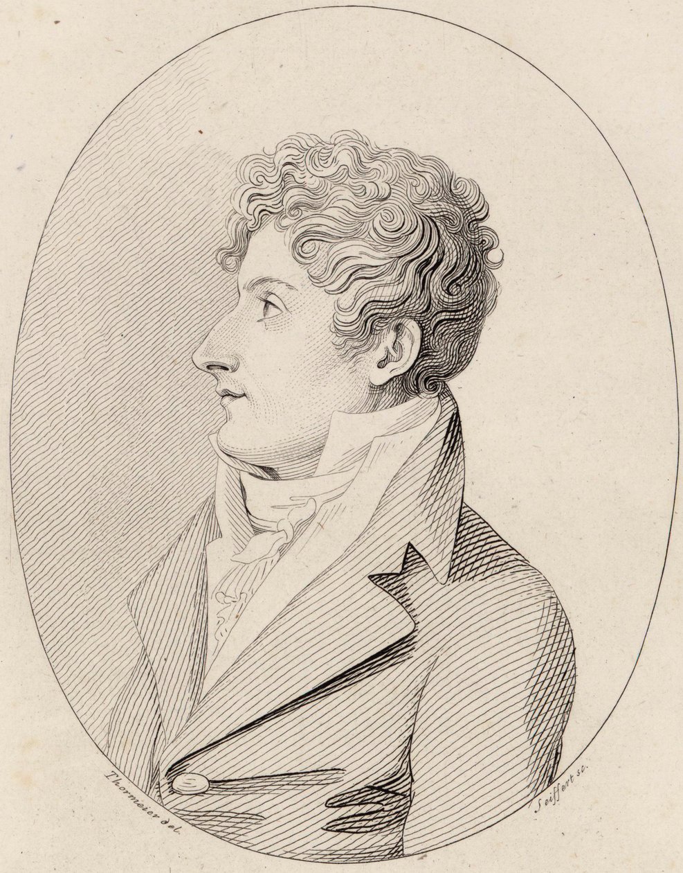 Portrait of the Composer Francesco Morlacchi by Johann Gottlob Seyffert